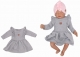 Z & Z Detské teplákové šatôčky/tunika Princess - sivé, veľ. 68