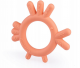 GiliGums Detské hryzátko  Chicken Teether, 3m+, marhulova, 1 ks