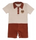 Mamatti Body s nohavičkami Baby Fox - béžová/hnědá, veľ. 86