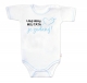 Body krátky rukáv s vtipným textom Baby Nellys, Lituji dámy, můj táta je zadaný, veľ.74