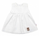 Baby Nellys Ľahké Handmade šatičky Madeira, biele, veľ. 86