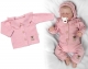 Pletený svetrík s volánikom Girl, Baby Nellys, púdrovo ružová, veľ. 68