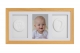Trojrámik, Baby odtlačok v rámčeku - darčeková sada pre bábätko - prírodná