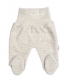Pletené dojčenské polodupačky Hand Made, Baby Nellys, jasno béžové, veľ. 68