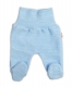 Pletené dojčenské polodupačky Hand Made, Baby Nellys, svetlo modré, veľ. 62