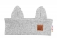 Čelenka Cat s úškami pre deti Hand Made - šedý melír, 4-8 rokov