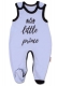 Baby Nellys Dojčenské bavlnené dupačky, Little Prince - modré, veľ. 68